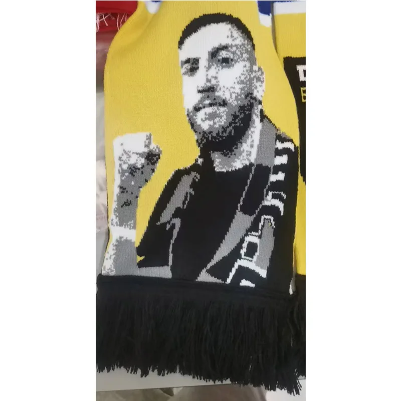 145*18 cm Size לזכר סמ״ר נועם חבה הי״ד Beitar FCBJ Scarf Fans Double-faced Knitted BY003OX