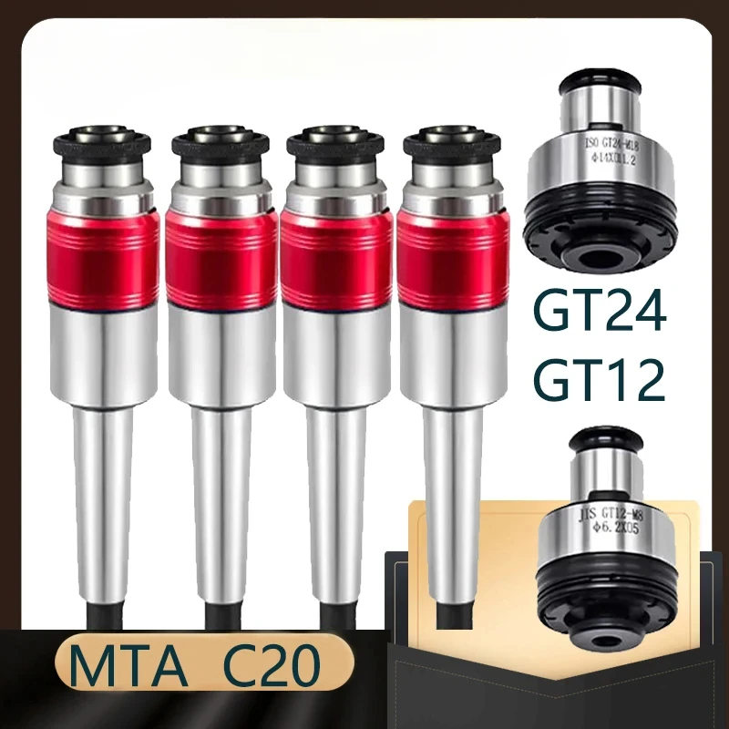 BT30 BT40 C16 C20 C25 C32 MT2 MT3 MT4 MT5 MTA MTB GT12 GT24 Tapping Tool Holder MT3 GT12 Tap Collet Floating Expandable Tapping