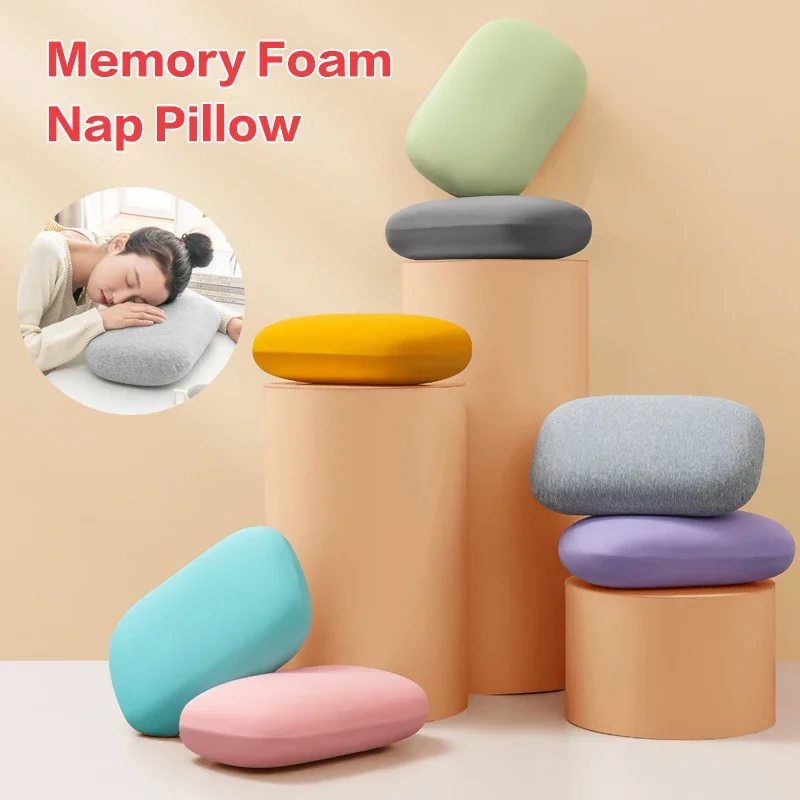 Multifunction 1PC Memory Foam Neck Pillow Slow Rebound Soft Travel Pillow for Sleeping Cervical Health Massage Nap Pillow