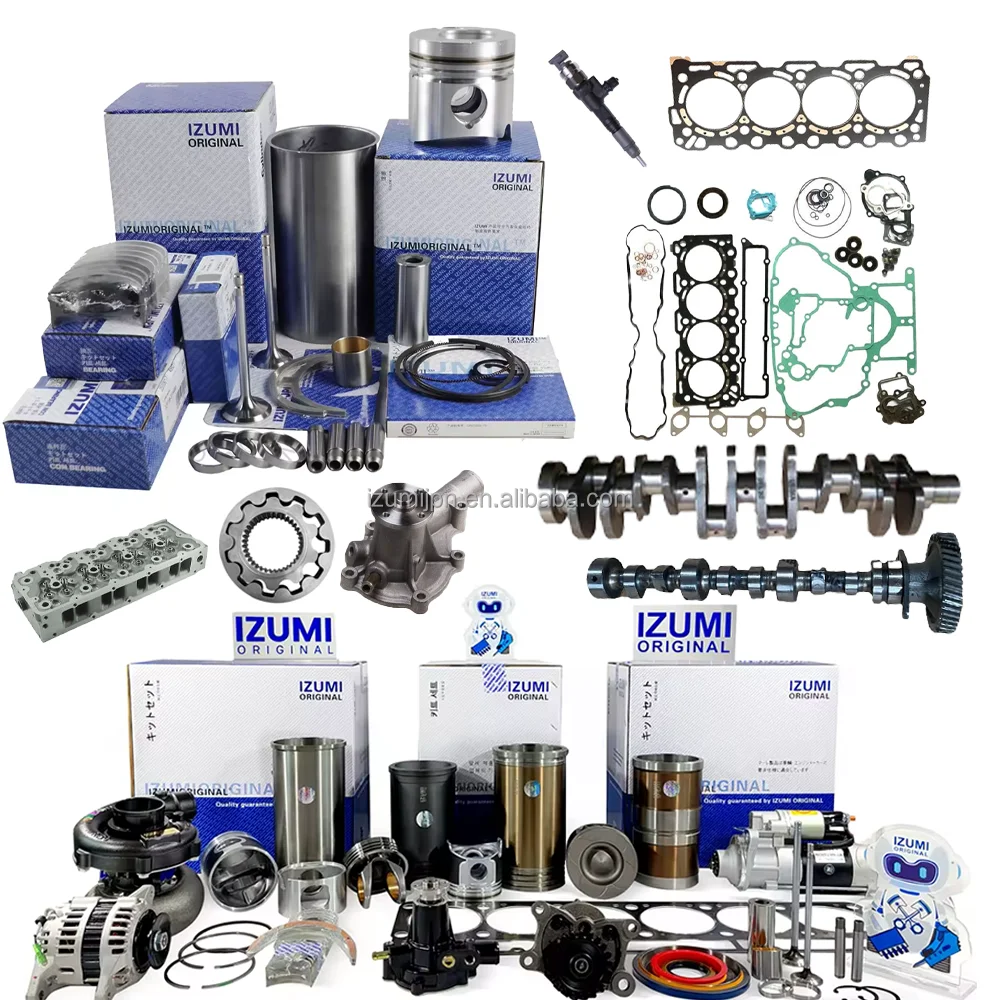 

JCB 444 448 3CX 3DX Excavator Tractor Engine IZUMI Original Overhaul Repair Kit