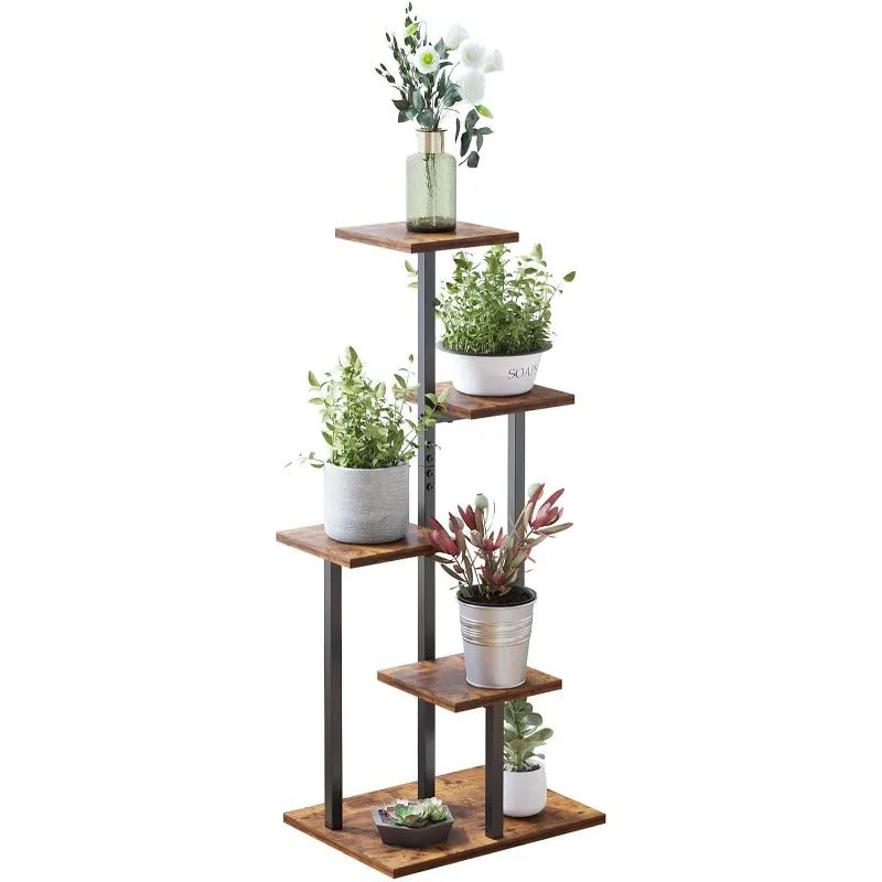 

4 Tier Plant Stand Indoor, Tiered Plant Stands for Indoor Plants Multiple, Corner Flower Stand for Living Room