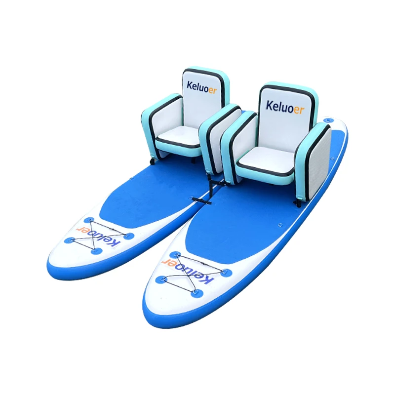 Wassersport-Ausrüstung PVC Weiches Aufblasbares Stand-up SUP Paddleboard Mit Aufblasbarem Sitz