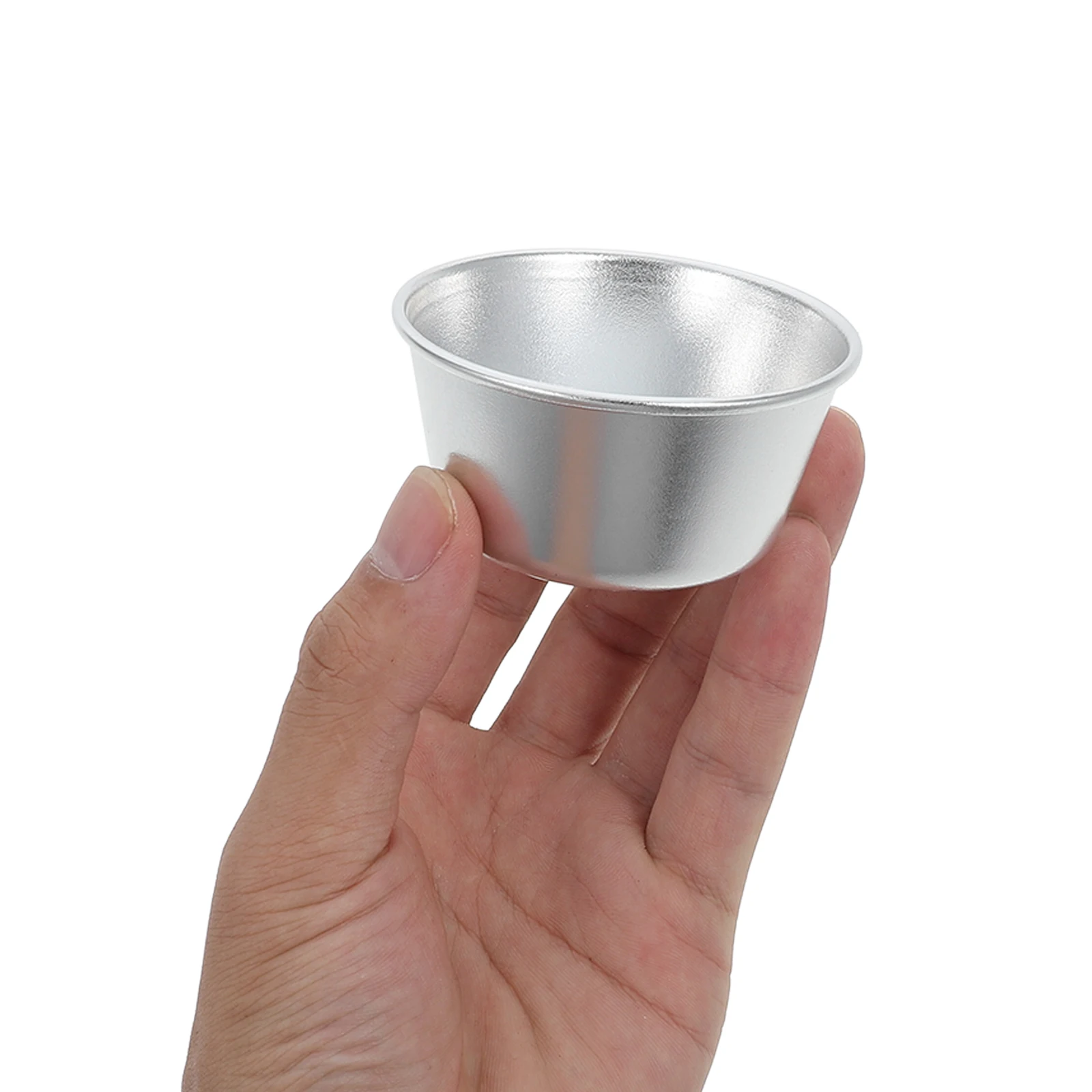 

6pcs Non-stick Coating Pudding Cups High-carbon Steel Round Muffin Cake Pans Baking Supplies Heat Resistant Easy Clean for DIY