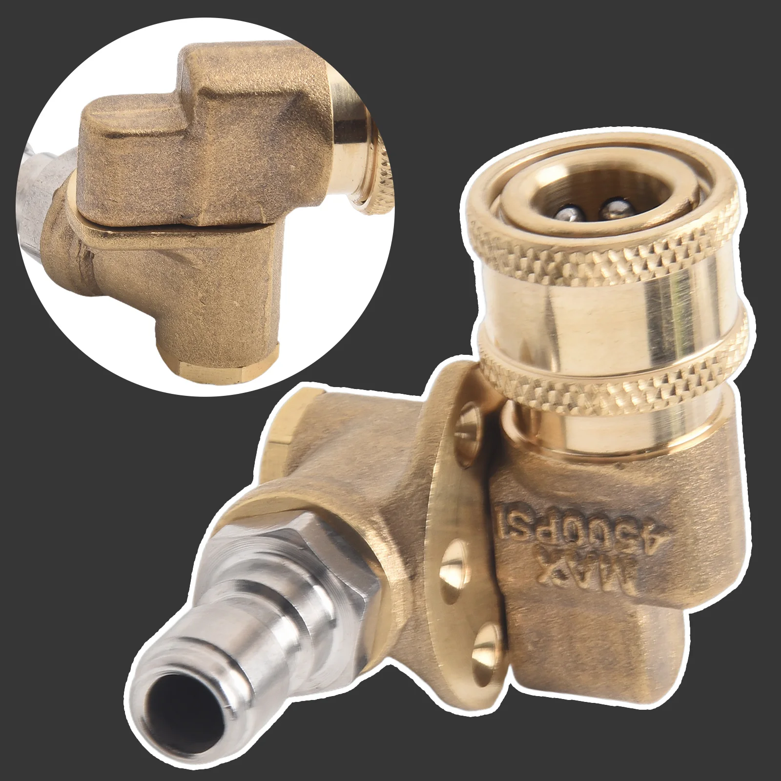 1PCS Quick Connect Swivel Brass Coupler Attachment For Pressure Washer Nozzles Garden Watering Equipment Connector Adapter