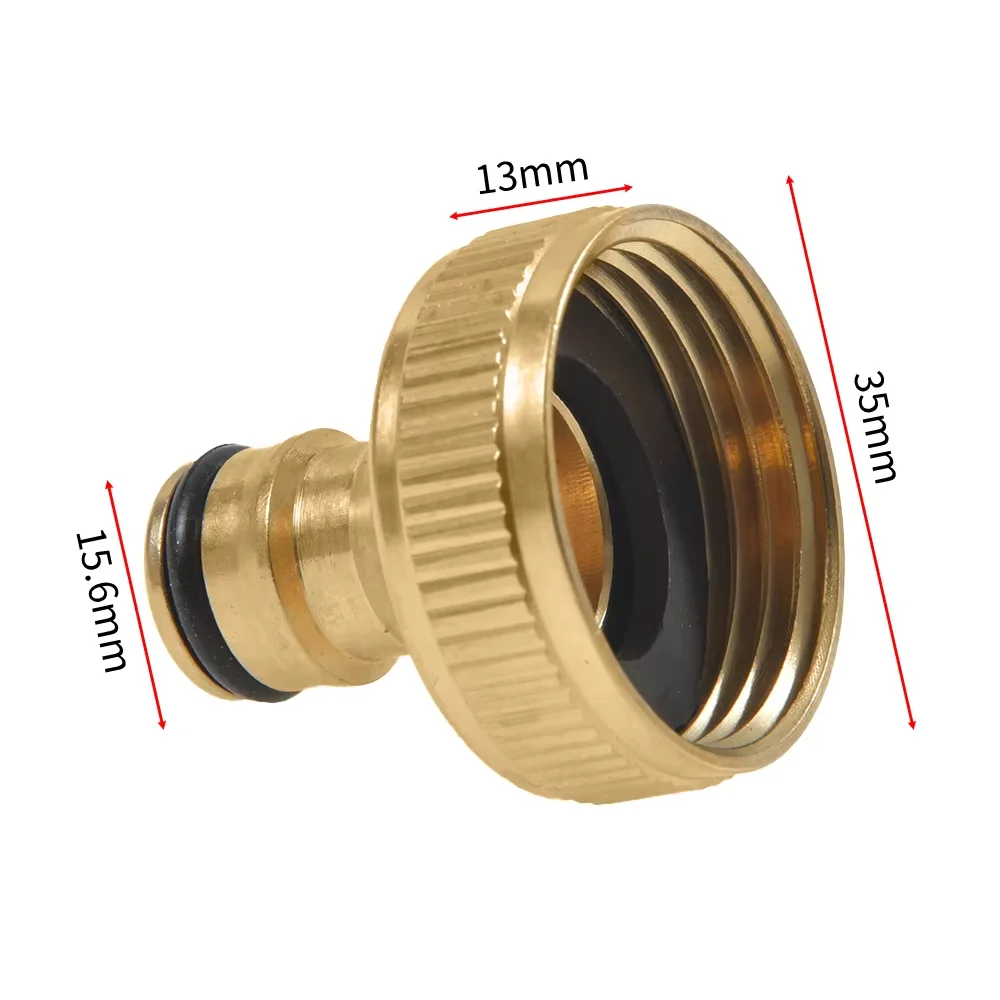 

Латунный соединитель 3/8 дюйма для садового шланга, латунные фитинги для крана, адаптер для водяного пистолета 3/4 дюйма, внутренний зубчатый соединитель, 1 шт.