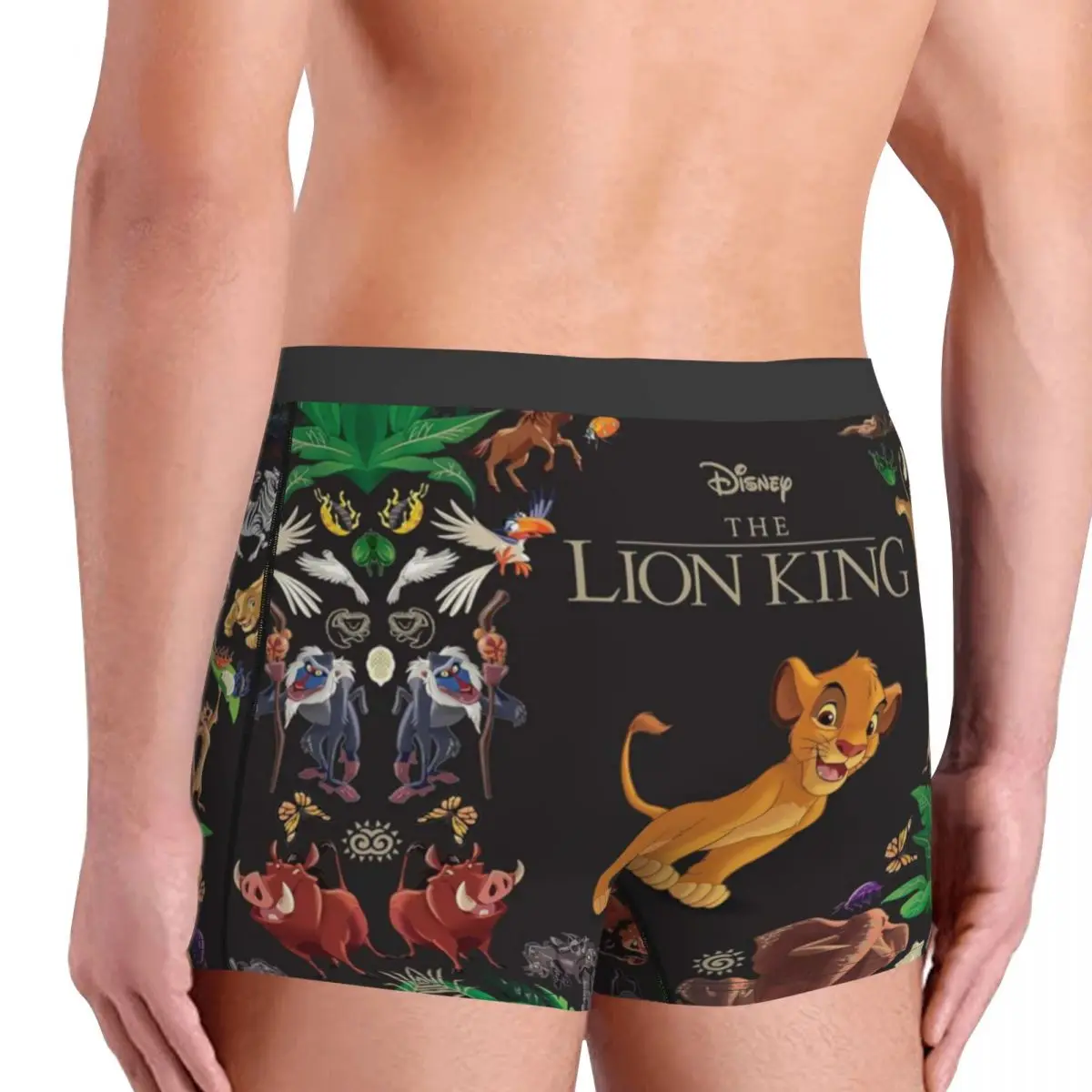 Ropa interior personalizada del Rey León Simba Cub estampado masculino Hakuna Matata calzoncillos Boxer de dibujos animados pantalones cortos bragas calzoncillos suaves