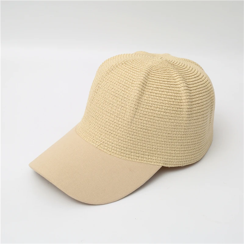 2022 New Summer Straw Hat Woman Outdoor Casual Sun Hats Sunscreen Baseball Cap adjustable Fashion Solid color Anti-UV cap