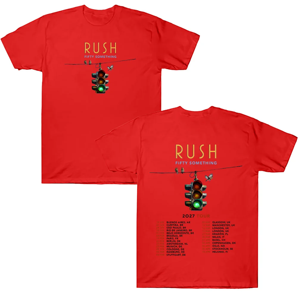 FIFTY SOMETHING Tour 2027 T-Shirts RUSH Band Merchandise Mode-Kleidung Geschenk für Alle Fans T-Shirt Sommer Neu Herren und Damen Baumwoll-Tops – Detail 9