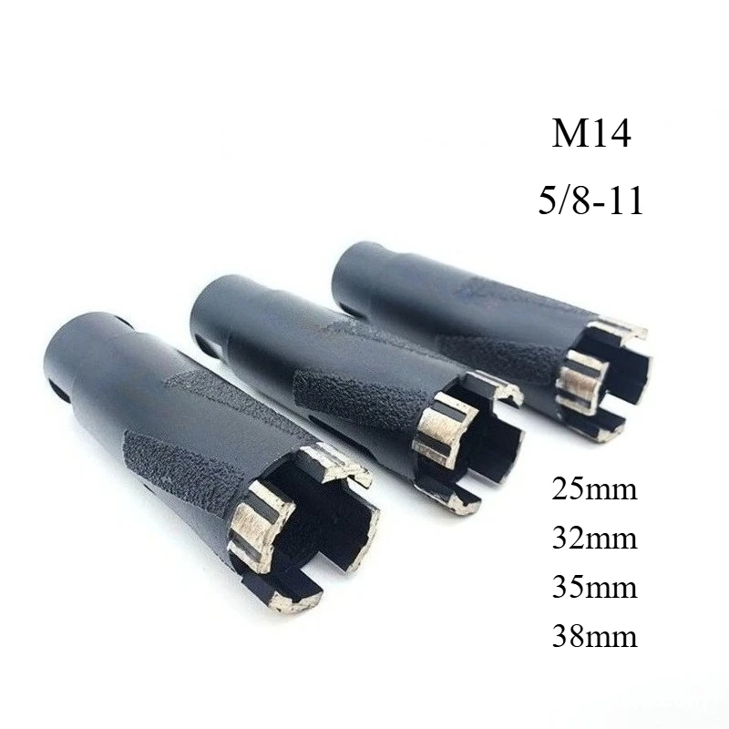 

1pcs 5/8-11 Thread and M14 Thread Diamond Drill Bit Are Suitable for Granite Marble and Stone Materials 25mm 32mm 35mm 38mm