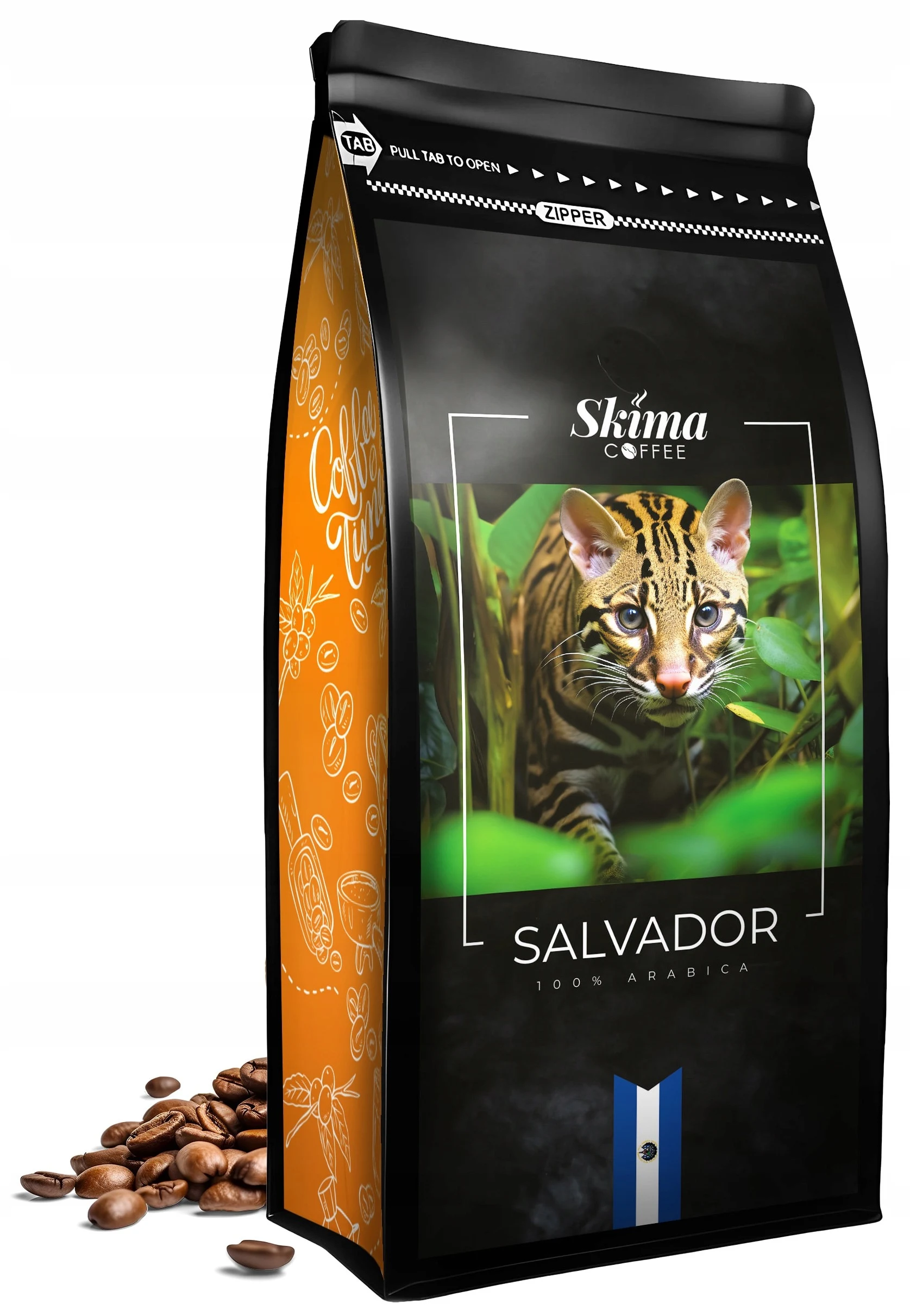 Kawa ziarnista 1kg SALVADOR 100% ARABICA Świeżo Palona do ekspresu + GRATIS