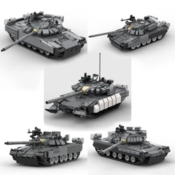 Military Equipment T-80U MBT New Armored MainBattle Tank Weapons MOC Building Block AssembleKit Model DIY Display Toys Gifts