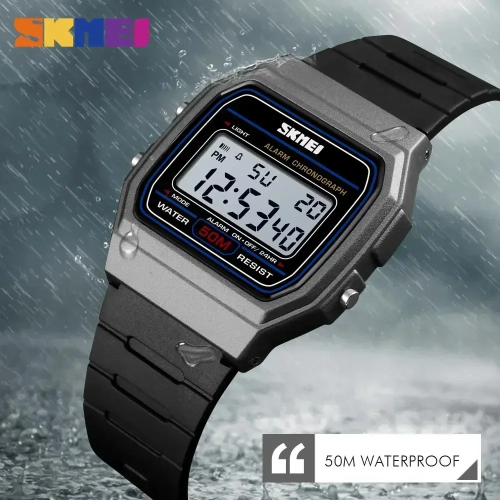 

4 PCS/Set SKMEI 1412 Fashion Women's Digital Watch Waterproof Display Date Week Women's Watch Sports Couple Watch Wholesale