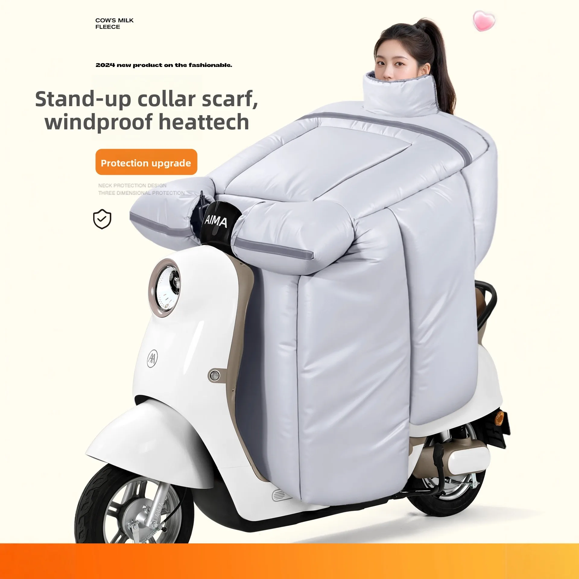LTT electric vehicle windshield quilt winter piled thickened battery motorcycle waterproof windshield