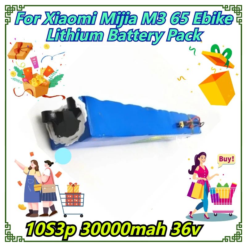 

10S3p 30000mah 36v For Xiaomi Mijia M3 65 Ebike Lithium Battery Pack