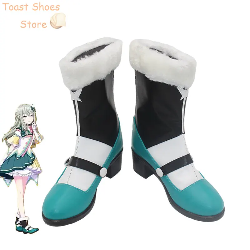 

PJSk Kusanagi Nene Cosplay Shoes PU Leather Shoes Halloween Carnival Boots Cosplay Props Costume Prop