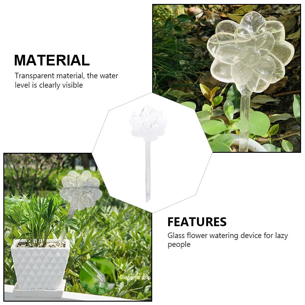 

1Pcs Glass Automatic Watering Device Self Watering Tool for Indoor Outdoor Plants Plant Irrigation Device Plants Drip Sprinkler