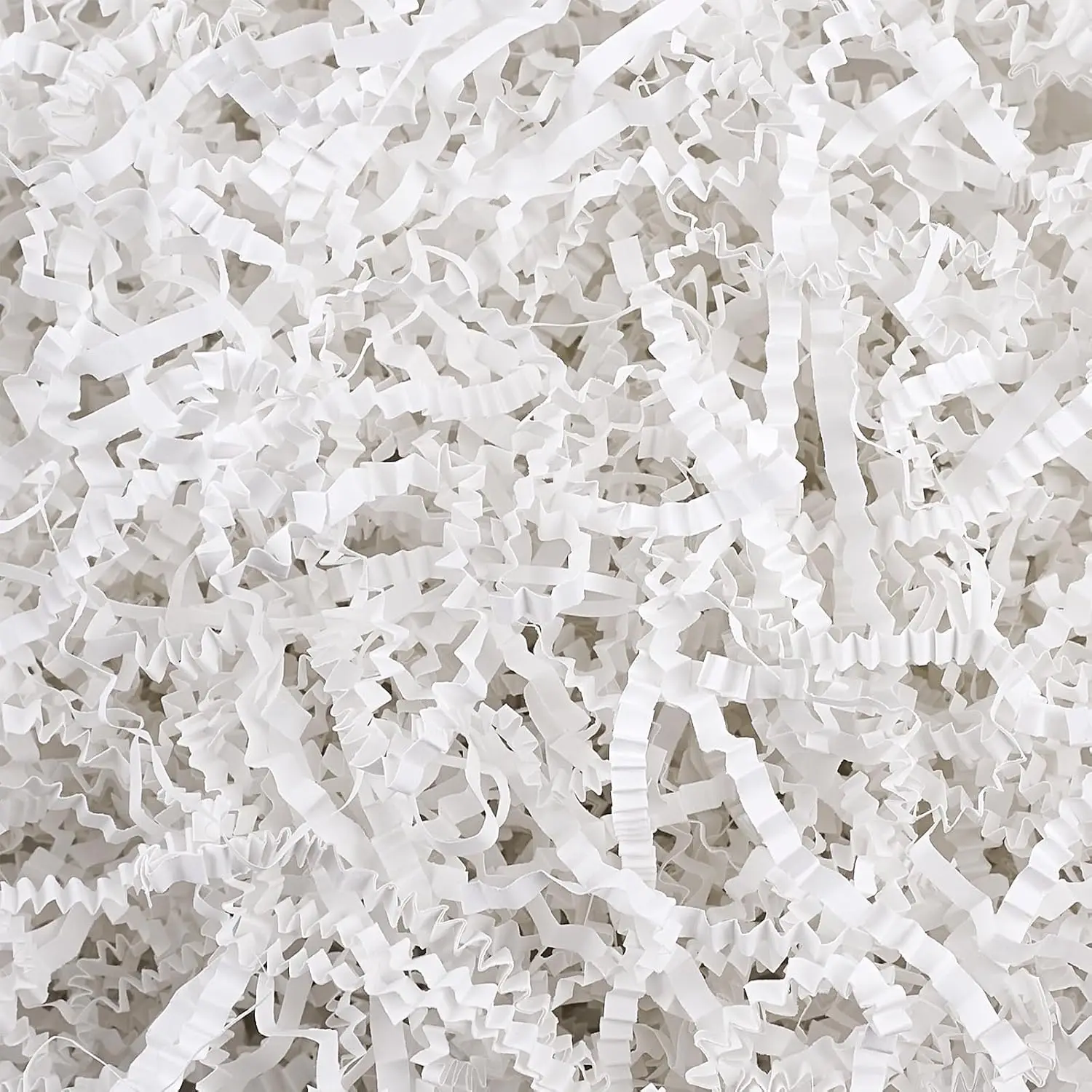 

5oz White Crinkle Cut Paper Shred Filler, Gift Boxes Baskets Bags Filling Grass Confetti Stuffing for Bridesmaid Engagement Birt