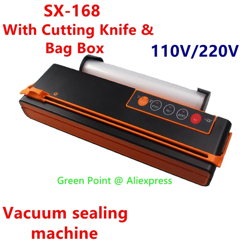 2024 Hot Sale Electric Vacuum Sealer Household Food SX-168 Smart Vacuum Fresh Packing Machine with Food Preservation Bags New