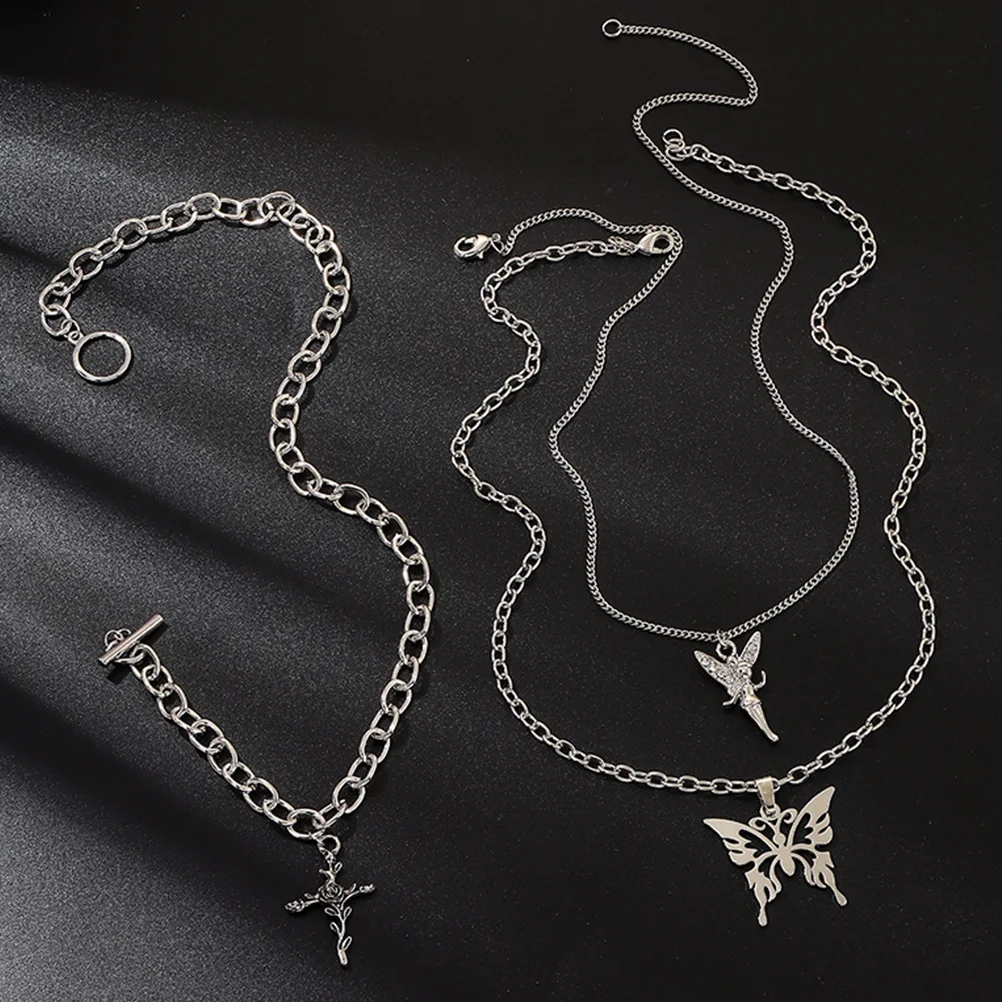 مجموعة واحدة من قلادة الفراشة الأنيقة بتصميم إبداعي وصناعة أنيقة وإكسسوارات عصرية للمناسبات الخاصة للاستخدام اليومي