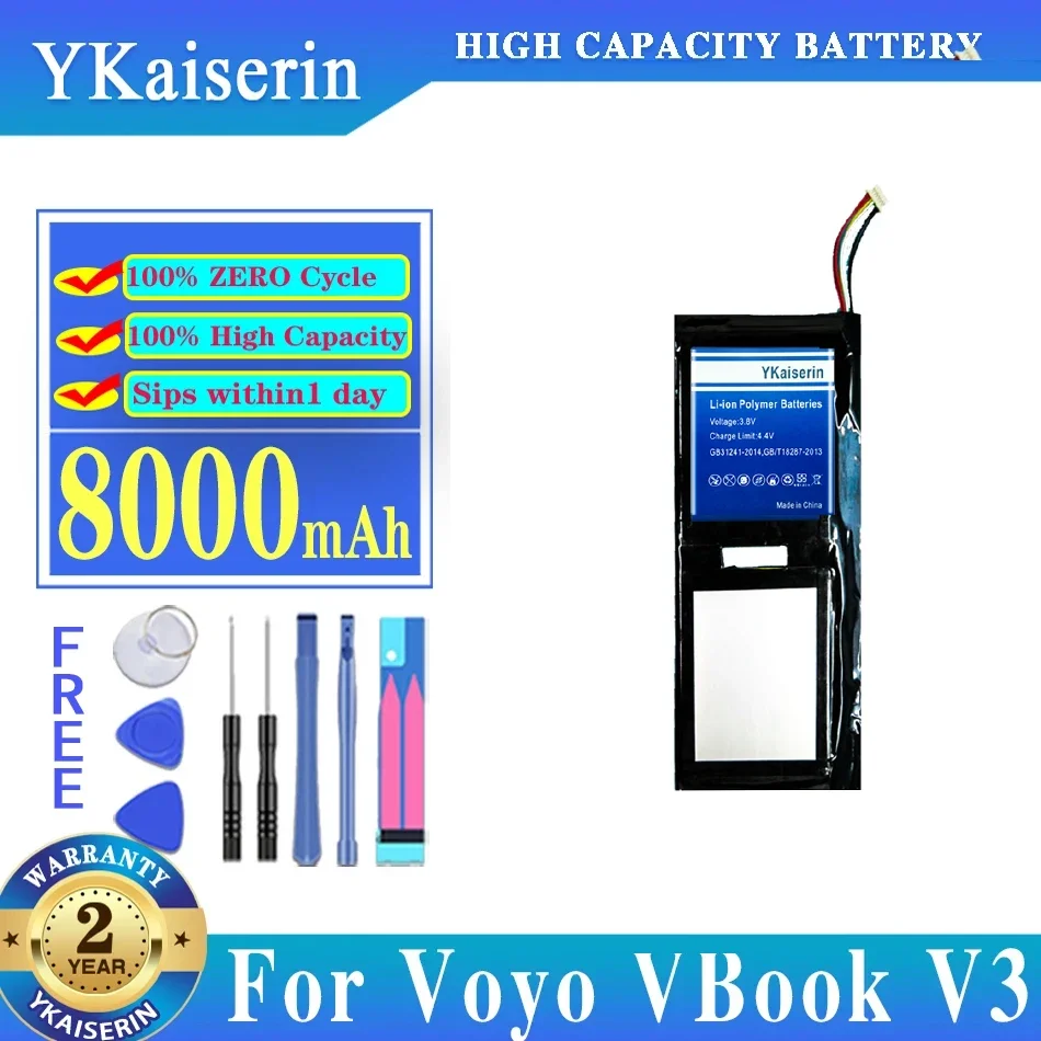 Baterai Tablet untuk Voyo VBook V3 Pentium Edition Ultimate Fingerprint V3 PRO A1, VBook V3 16000MAh