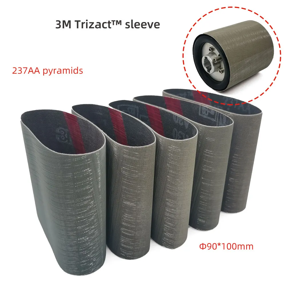 Imagem -04 - Trizact Mangas Lixar Cinto para Metal Moedor de Banda Abrasiva em Conexão Rolo de Expansão 3m 100x283 mm 237aa Pcs