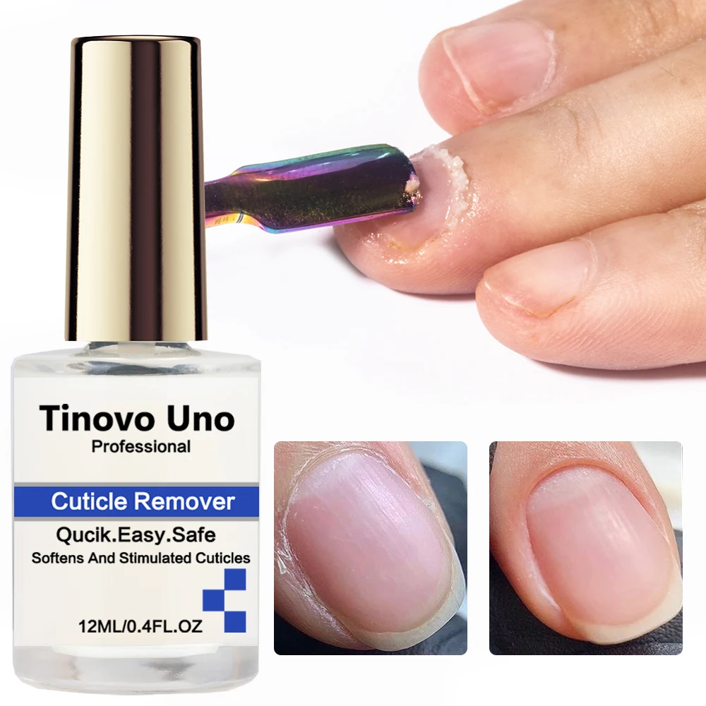 Tinovo Uno Professional Cuticle Remover Liquid Quick Easy Fast Nail Softener Remove Exfoliator Base Oil Nail Art Treatment Care