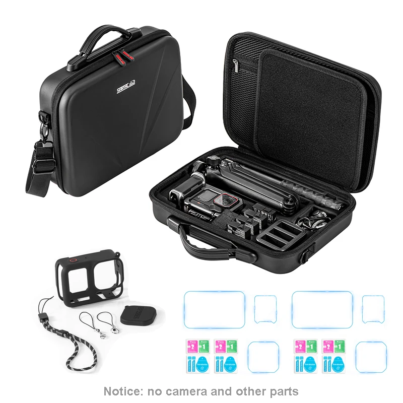 

Carrying Case Shoulder Bag For Insta360 ACE Pro 2 Camera Accessory Storage Bag PU Portable Handbag Box +Glass Film+Silicone Case