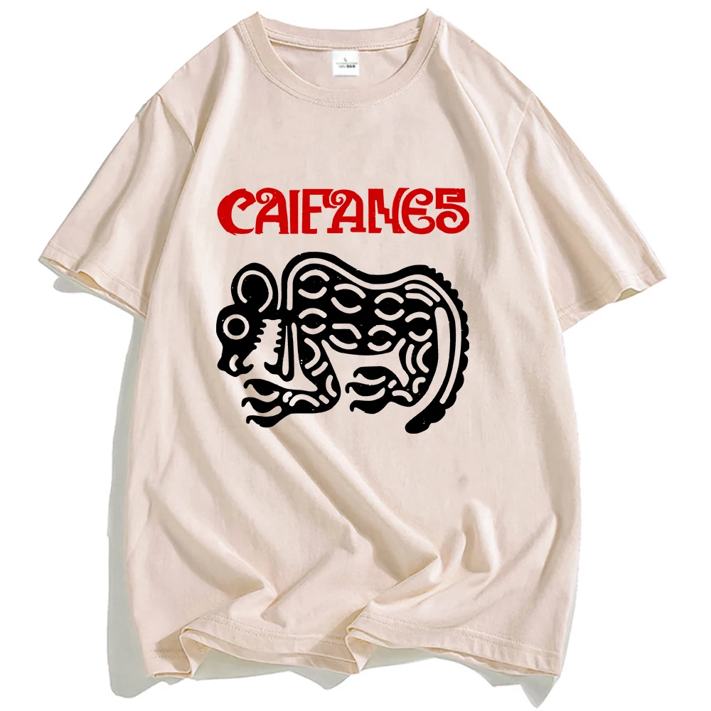 

CAIFANES рок-группа модные футболки повседневные с коротким рукавом унисекс уличная одежда гранж футболка с графическим принтом мужская женская одежда футболки