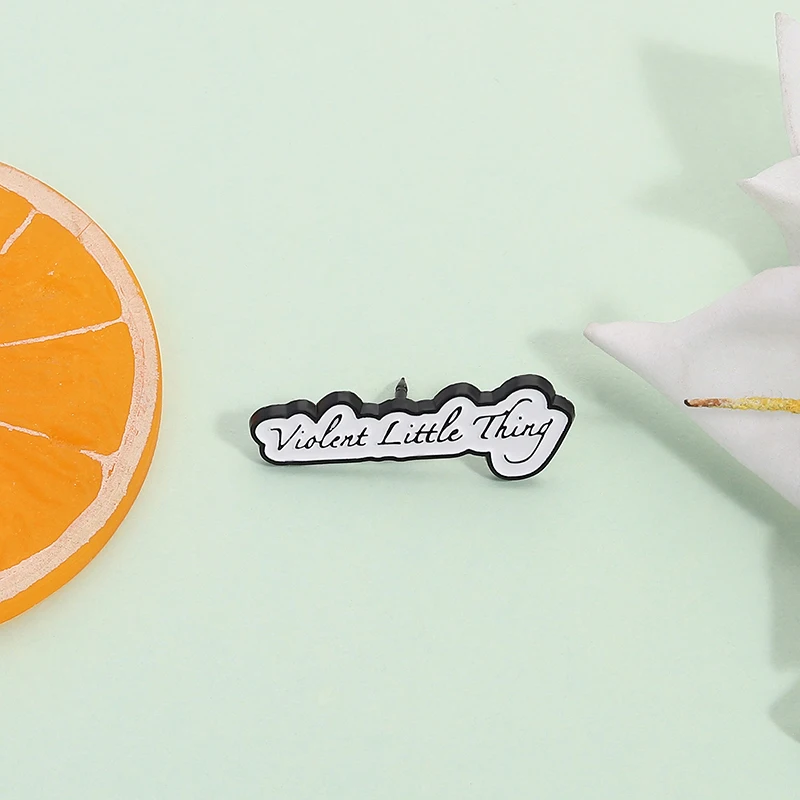 Violent Little Thing Enamel Pin Fourth Wing Inspired Book Lovers Brooch Lapel Backpack Badge Jewelry Gift For Bookworm Friends view 3