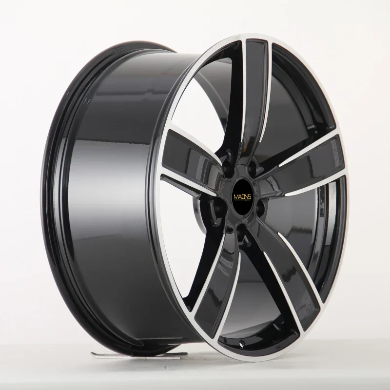 휠스홈 즉시 출고 가능 내구성 림 대형 22인치 5 X 130 BMF 5스포크 단조 알루미늄 합금 휠 (포르쉐 카이엔용)