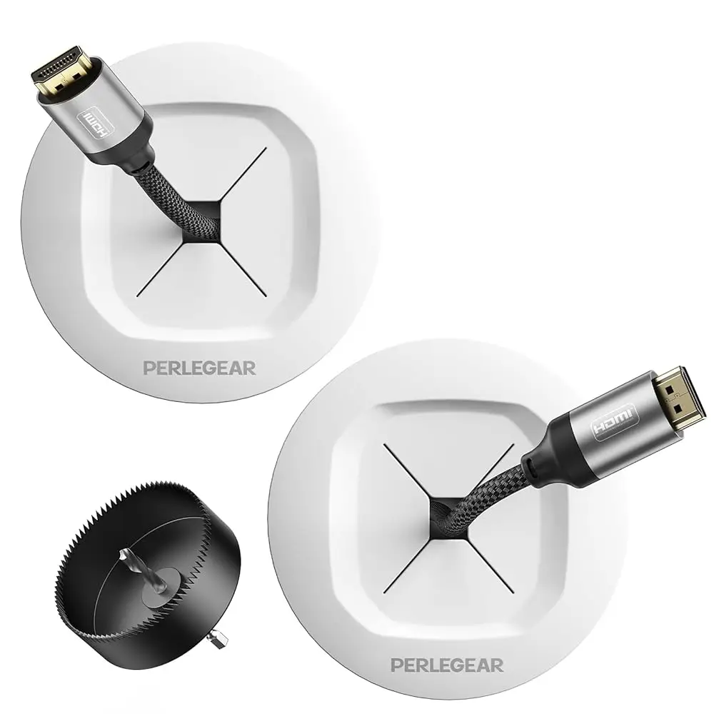 Organizador de Cabos para TV Montada na Parede, Ocultador de Fios para TV e Caixas de Som, Kit de Gestão de Cabos na Parede