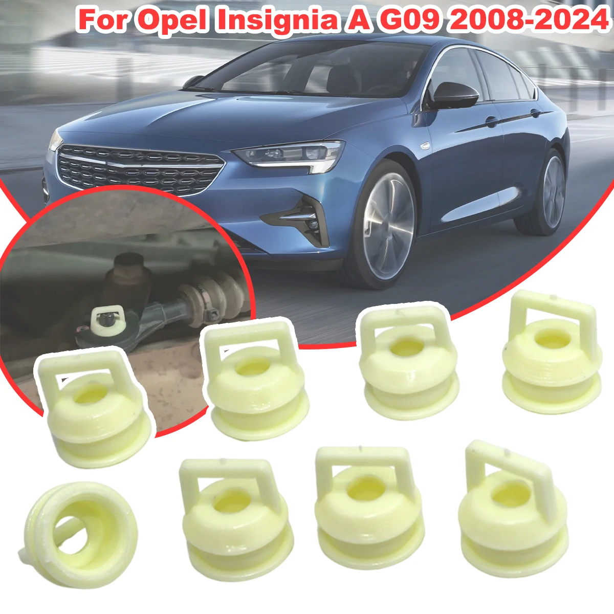 

8pcs Shifter Cable Bushing Rubber Grommet Clip For Opel Insignia A G09 2008 - 2024 Shift linkage Repair Kit 15276979 15823112