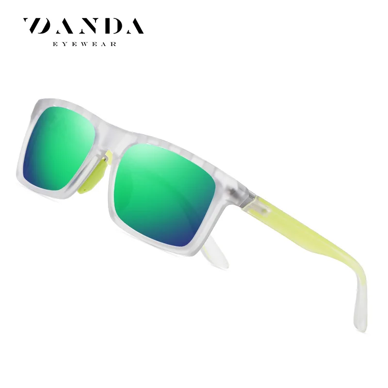 

Men's Polarized Sunglasses Casual Sports Sun Glasses Square Frame with Breathing Holes Fashion Brand Designer Vintage Eyewear