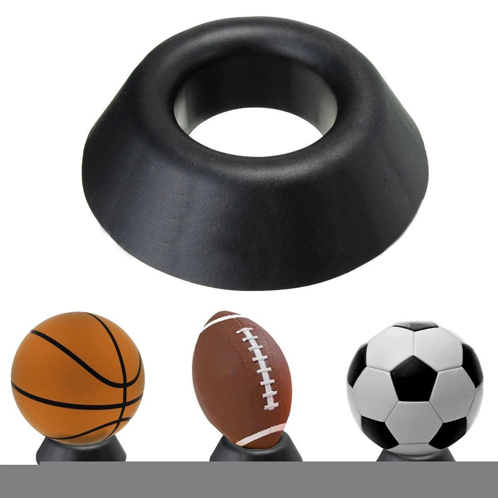 1Pcs Black Color Plastic Ball Stand Display Holder Basketball Football Soccer Rugby Ball Support Base Wholesale