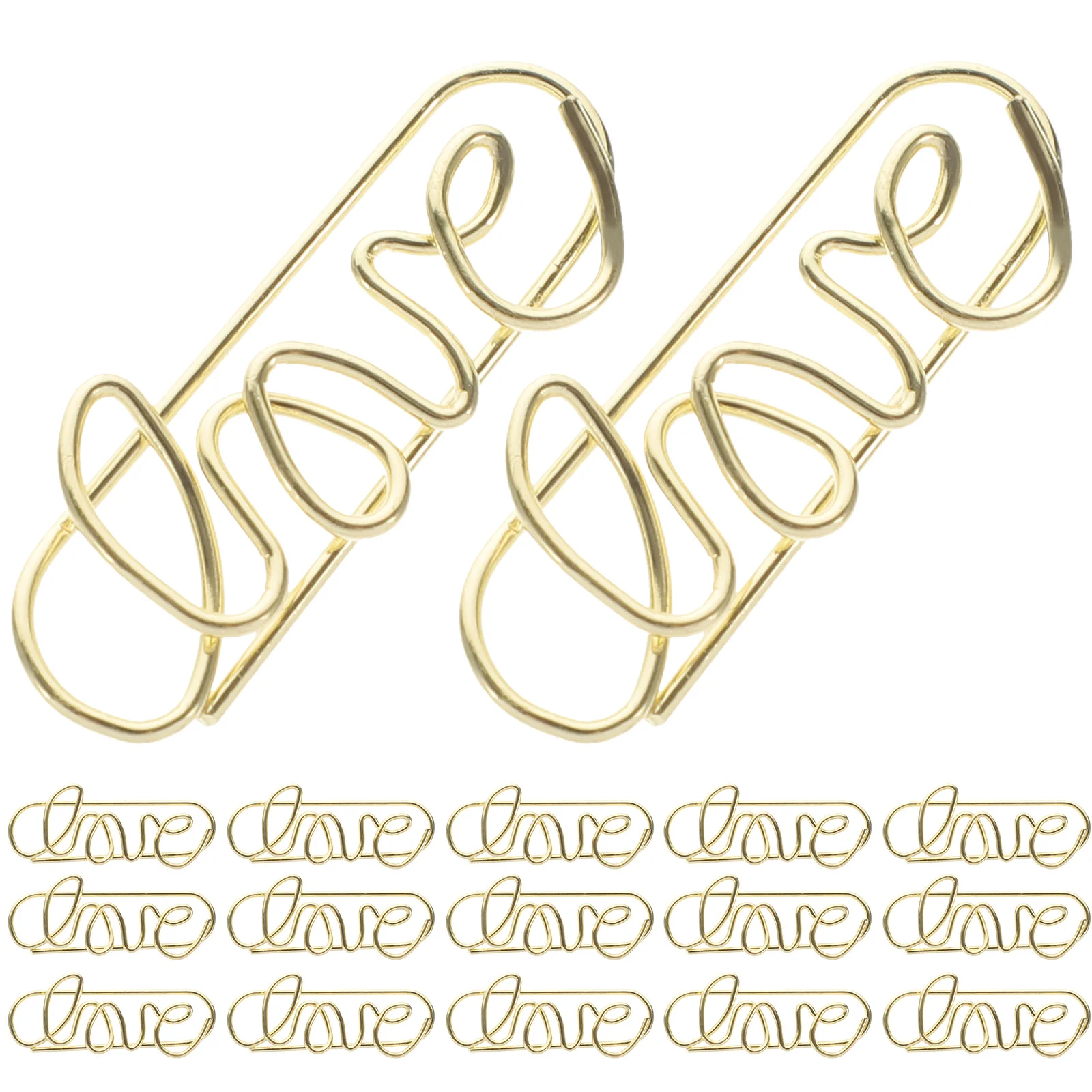 

50pcs Metal Paper Clips Colored Bone Shape Small Office Stationery Document File Clips Book Reading Organizer Supplies