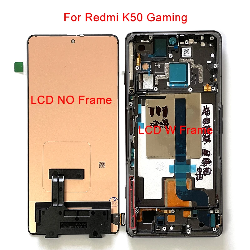 Original 6.67''For Xiaomi Redmi K50 Gaming K50G LCD Display Screen Touch Screen Digitizer For Redmi K50 Gaming Edition LCD Frame