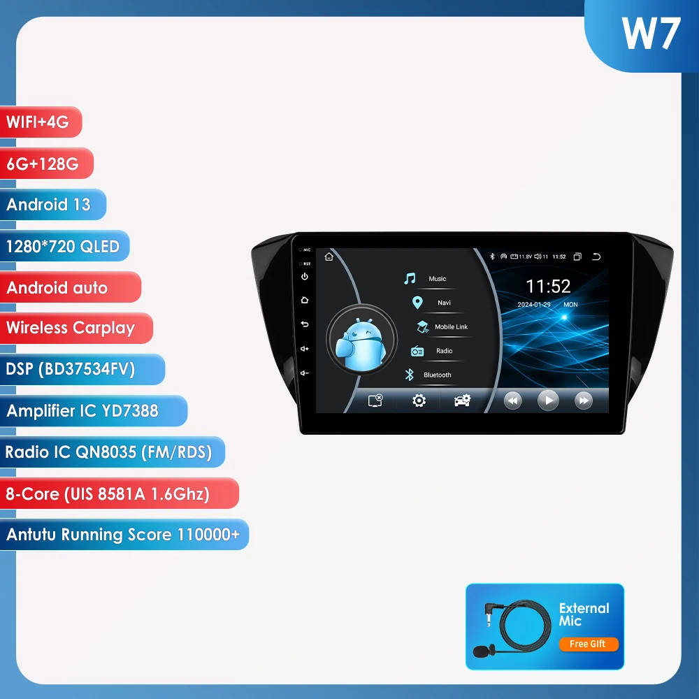 Voor Skoda Superb 3 2015 - 2019 Carplay Android Auto 2Din Auto Headunit Autoradio Autoradio Multimedia Stereo Auto Intelligent Systems AI Voice 4G WiFi 8 Core Plug&Play Head Unit Automotive Monitor