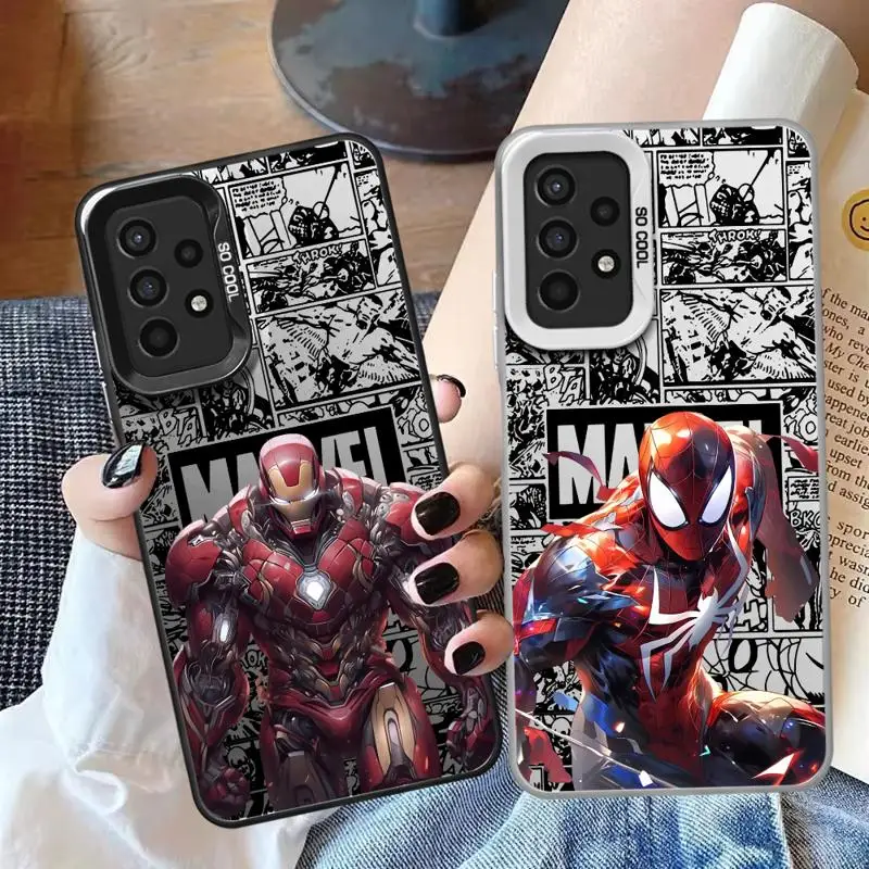 Spiderman Venom Steve-Rogers phone cases for Samsung Galaxy A34 A23 A15 4G A35 A52 A54 5G A32 A13 A55 A33 funda Back Shell Cover