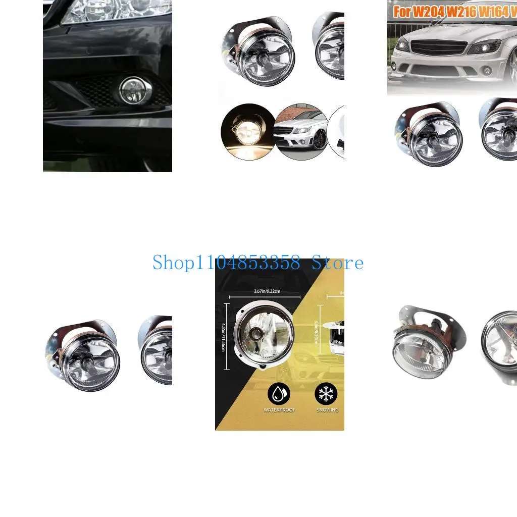 

652F 1 Pair Fog Lamp Replacement Accessories Bumper Fog Light 2048202156 2048202256 for W204 W216 R230 W164 W251 C250 C300