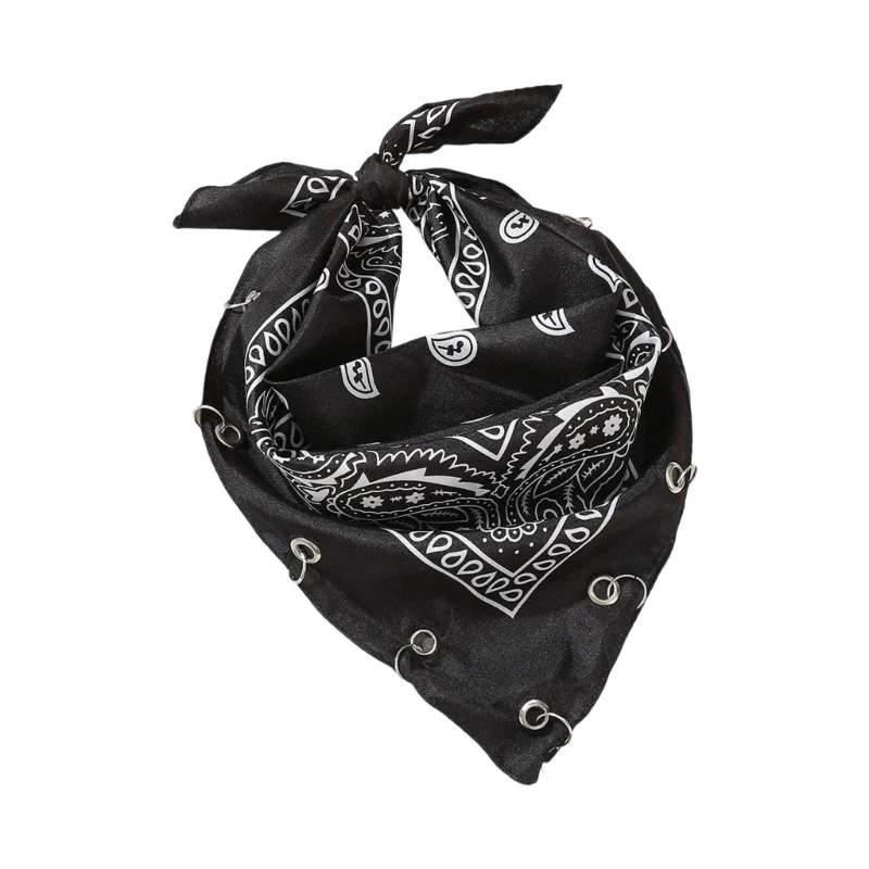 

Classical Bandana Neck Scarf Breathable Cloth Detachable Rings 4 Color