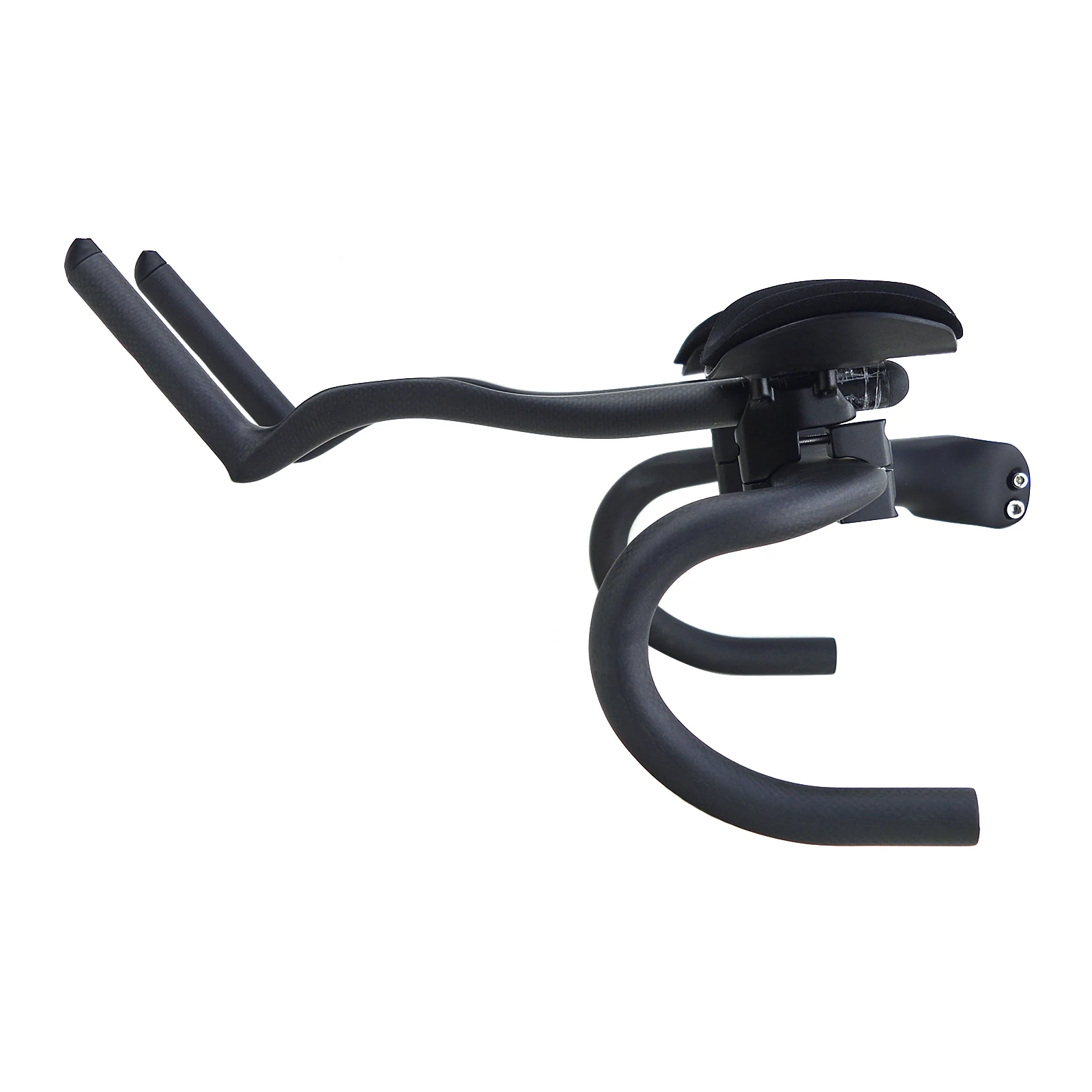 

New Special-shaped Clamp Road Fixed Gear bike Triathlon Time Trial Full Carbon Bicycle TT Handlebar 55 degrees Extended Rest Bar