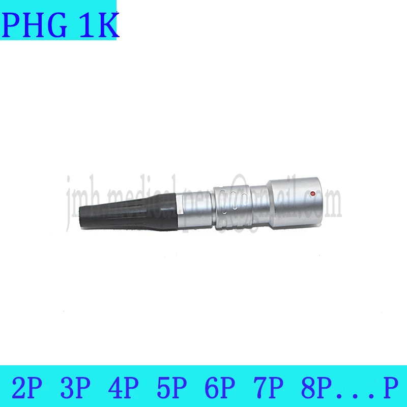 

PHG 1K 2 3 4 5 6 7 8 10 Pin Waterproof Industrial Connector Push-pull Self-locking Metal Quick Female Socket Mobile Cable Socket