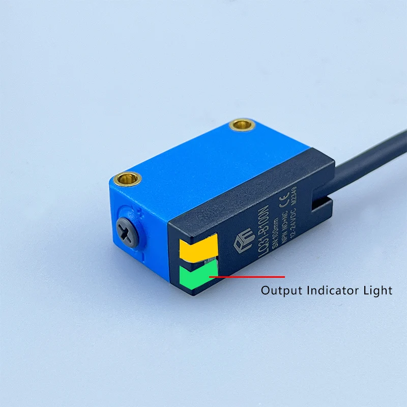 Czujnik laserowy PARMA LD61 z kwadratowym odbiciem rozproszonym, mały widoczny punkt światła, odległość wykrywania 100mm-400mm, wysoka precyzja. — zdjęcie produktu 6