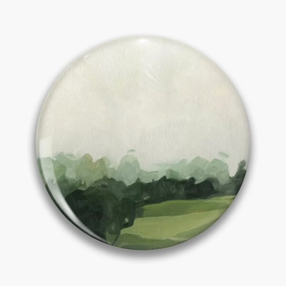 Olive Afternoon Pin Holographic Star Heart Pin Brooches Laminated Button Fashion Accessory