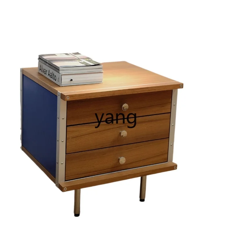 

LMM creative contrasting color bedside side cabinet module combination