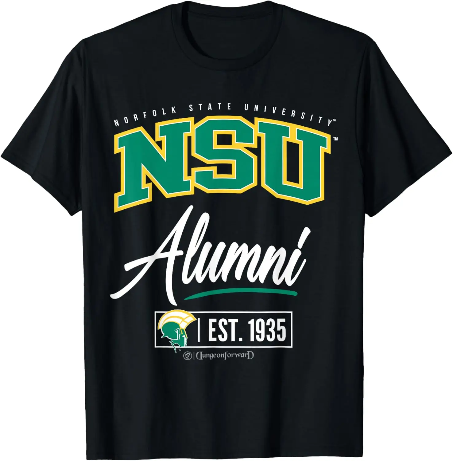 Norfolk State University - NSU HBCU Alumni T-Shirt vintage style tee  boxy fit tee black graphic tee 100% cotton men