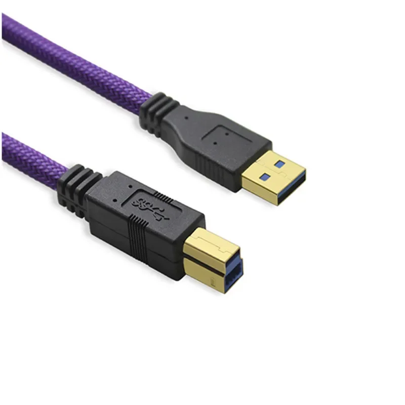 

Square USB 3.0 Type-B Interface Decoder Mobile Hard Disk Audio Data Connecting Cable 2M 6ft