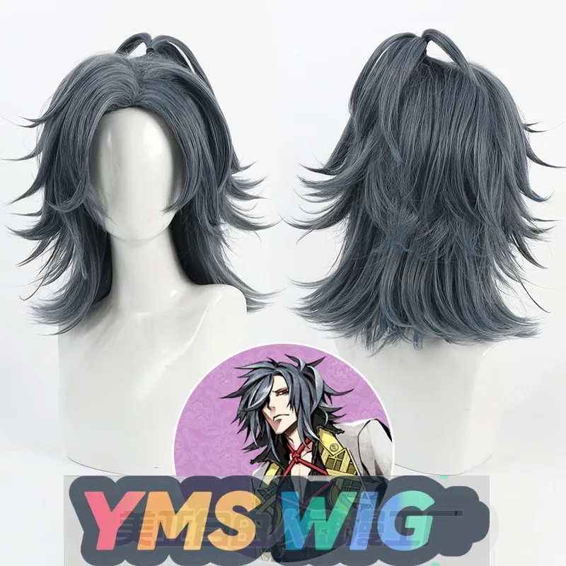 

【YMS WIG】Touken Ranbu Ootaka Mitsuyo Cosplay Wig Oodenta Mitsuyo Top Reverse