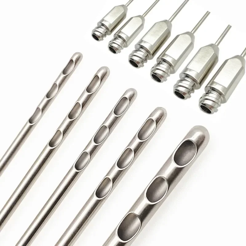 1pcs Three Hole fat harvesting cannula for stem cells,liposuction cannula fat transfer needle