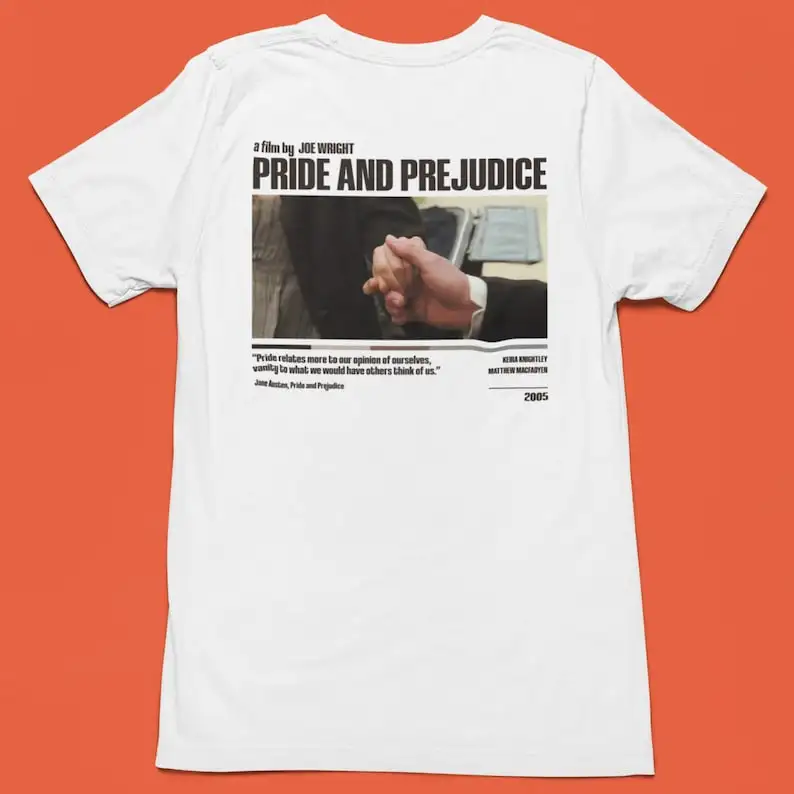 Pride and prejudice tshirt, Jane Austen, aesthetic tee, JaneAusten, pride and prejudice movie, unisex shirt